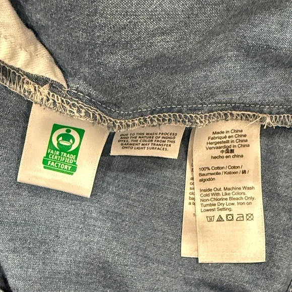 J.Crew Button-back pink linen shift dress & cotton denim dress - Picture 8 of 9